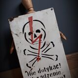 Enamelled plate skull Poland 7