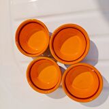 Set of earthenware cups from Gouda Holland