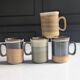 Set of brutalist mugs ''Buchan ceramics Scotland'' from the 1970s.
