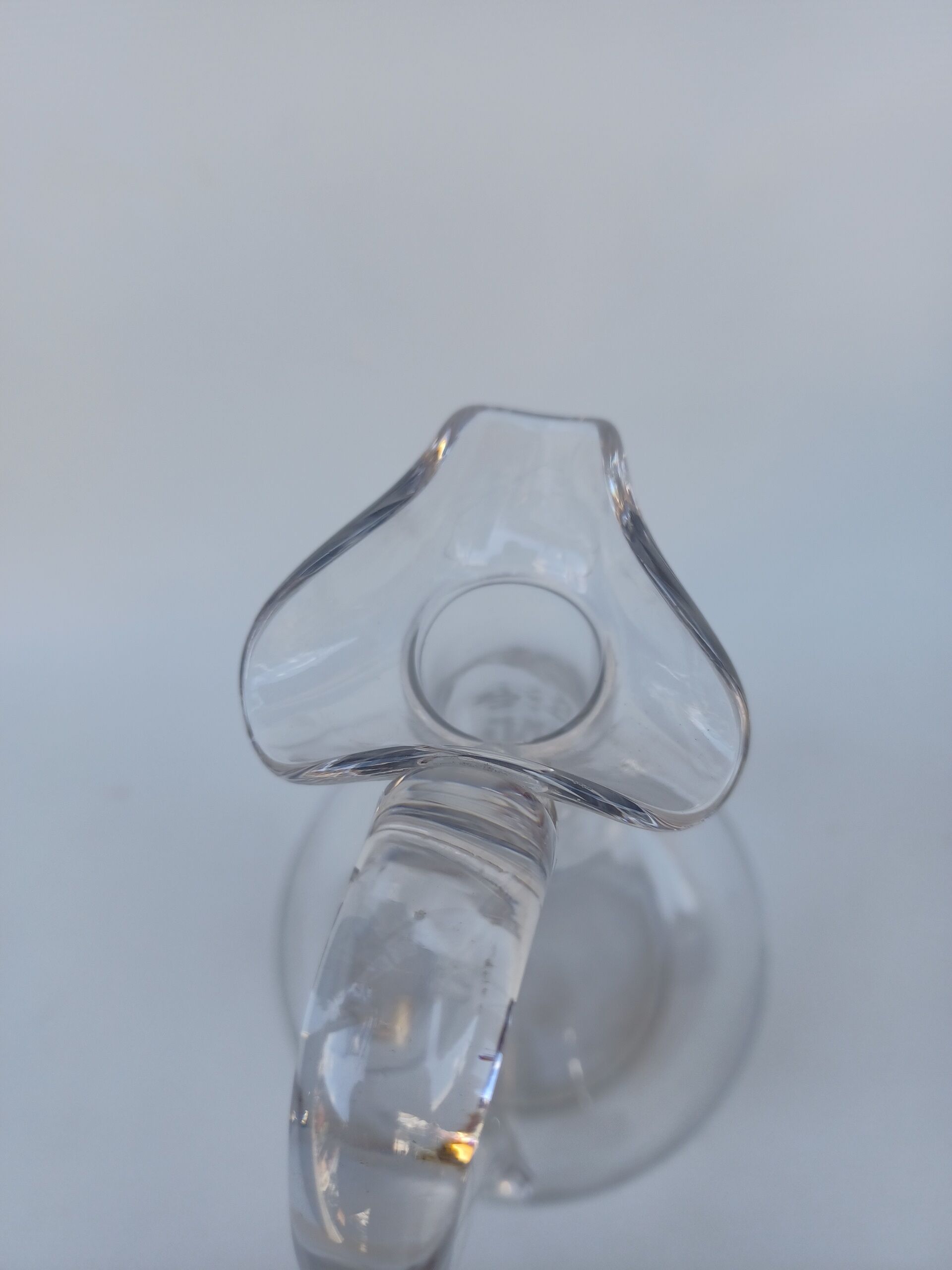 Baccarat crystal ewer, Balloon shape, circa 1910