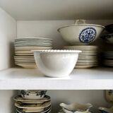 Saladier en faïence blanche