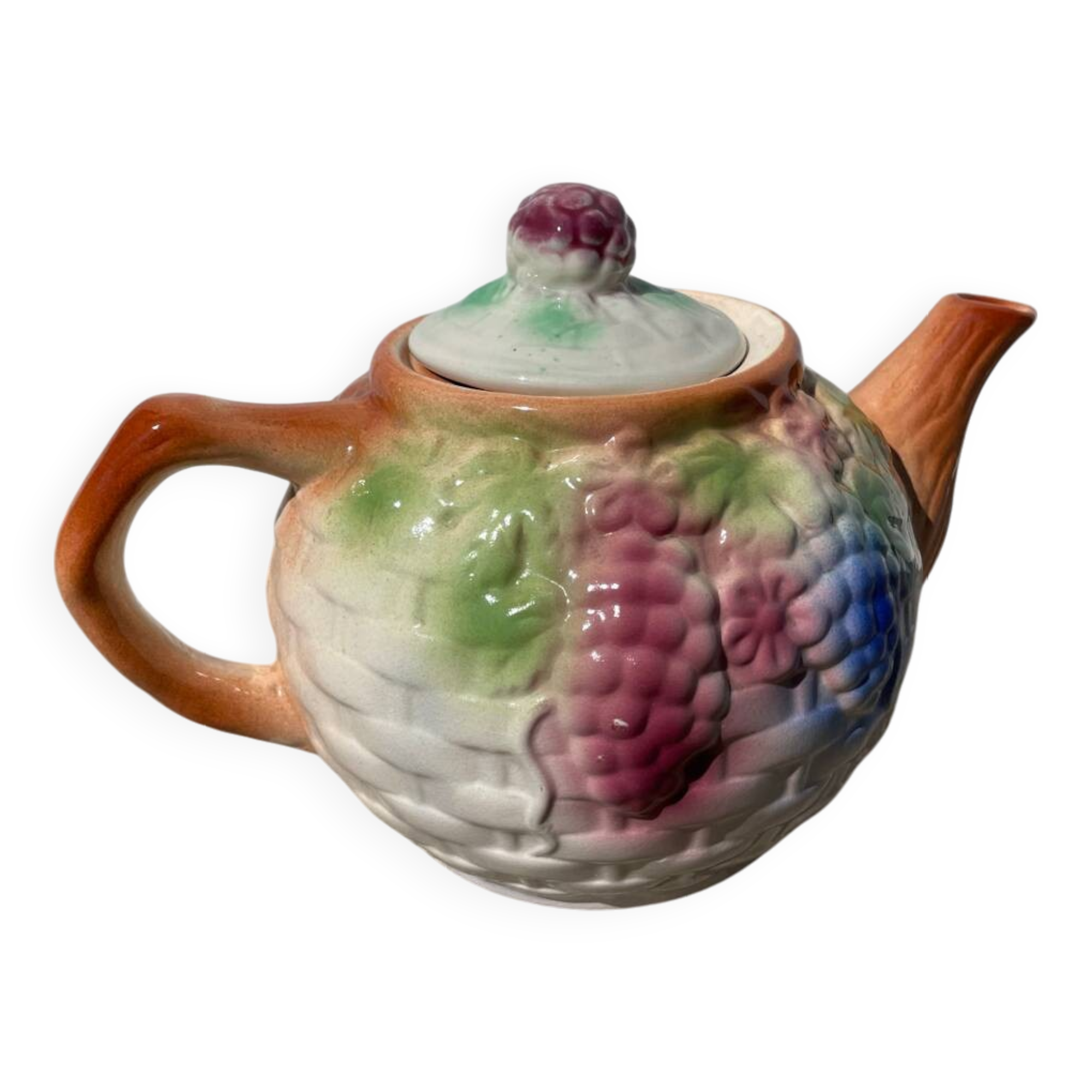 Fruit slip teapot, 1980