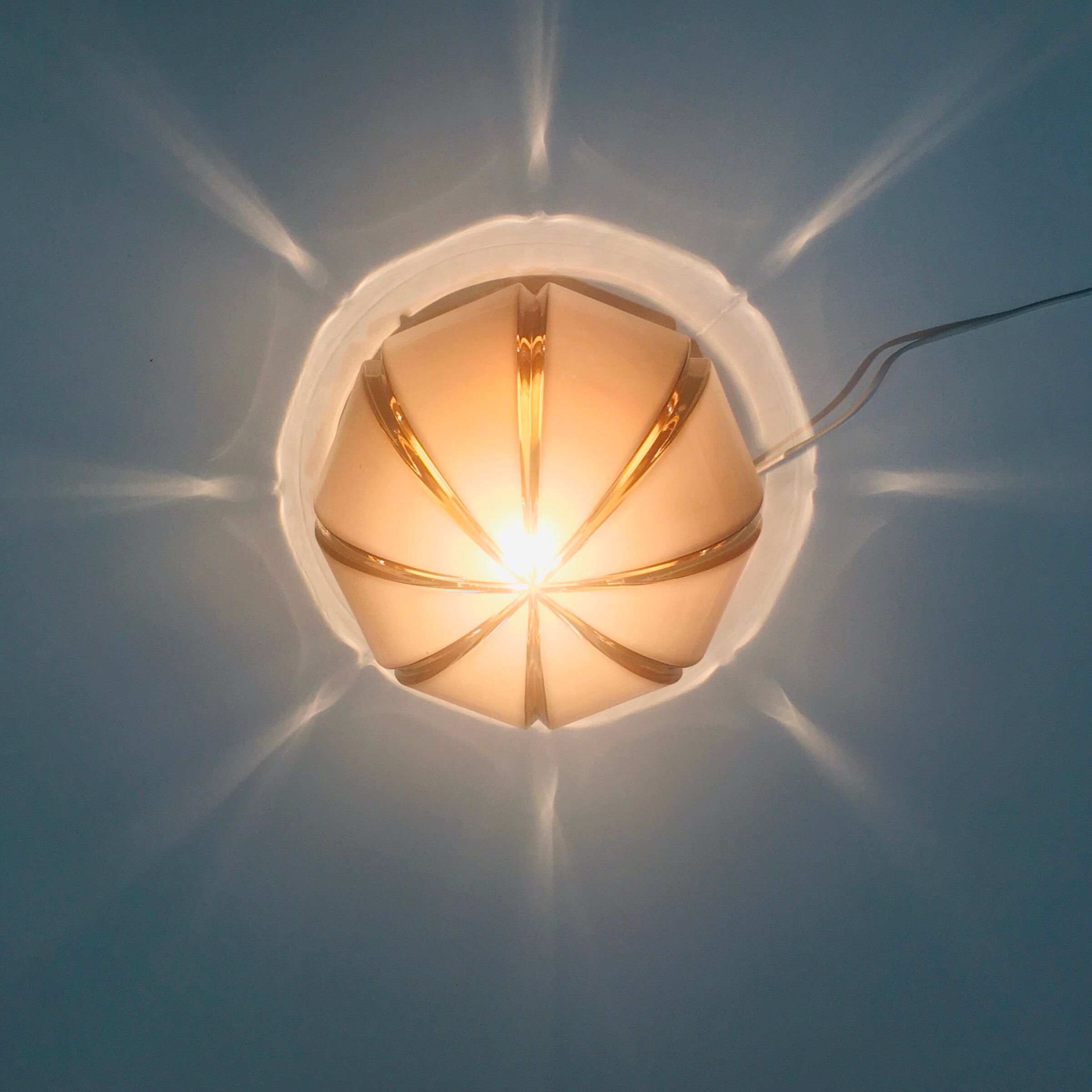 Ceiling light from Peill & Putzler, Germany, 1970s