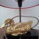 Hollywood Regency duck lamp in bronze