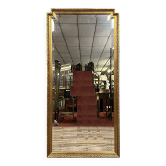 Superb Large Napoleon III style mirror in wood and gilded stucco