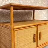 Vintage 80s Bamboo Sideboard