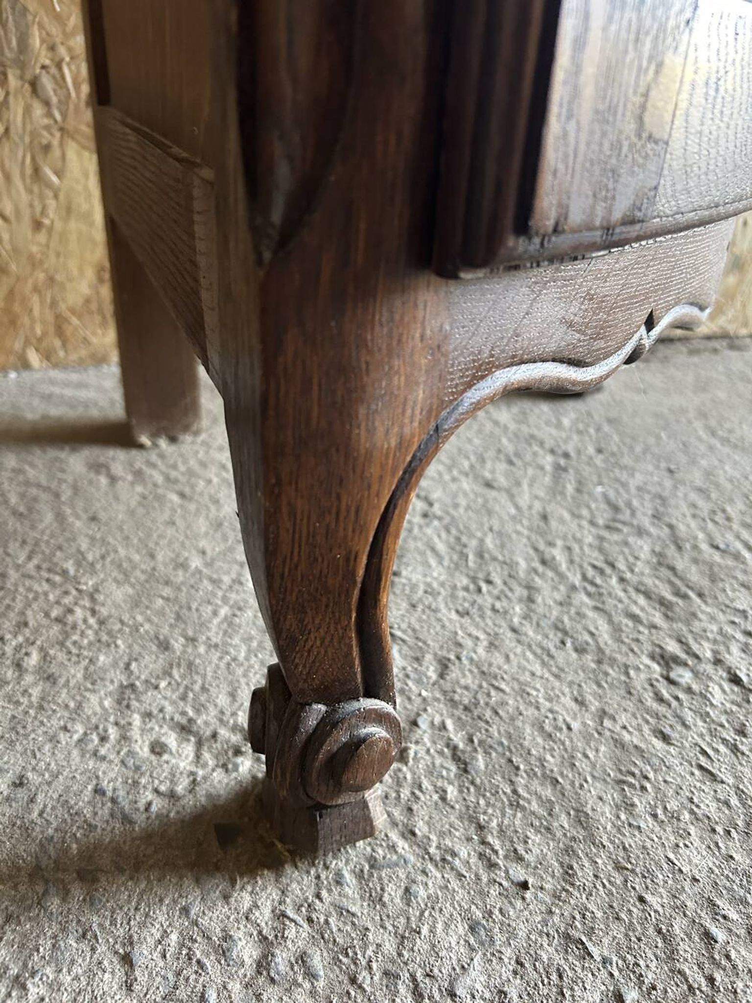 Encoignure à porte, merisier style louis XV, vintage, années 60
