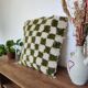 Coussin berbère Damier vert Béni Ouarain