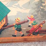 Swiss Chalet Wooden Game 50s