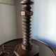 Large brutalist art deco Dudouyt style lamp