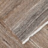 6x10 Brown and Beige Living Room Kilim Rug, 199x306Cm