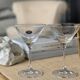 6 Bohemian crystal cocktail glasses.