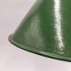 Old enamelled sheet metal lamp