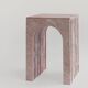 Pink marble side table "Balance"