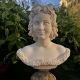 Bust of a woman signed Arnaldo Giannelli dated 1972.