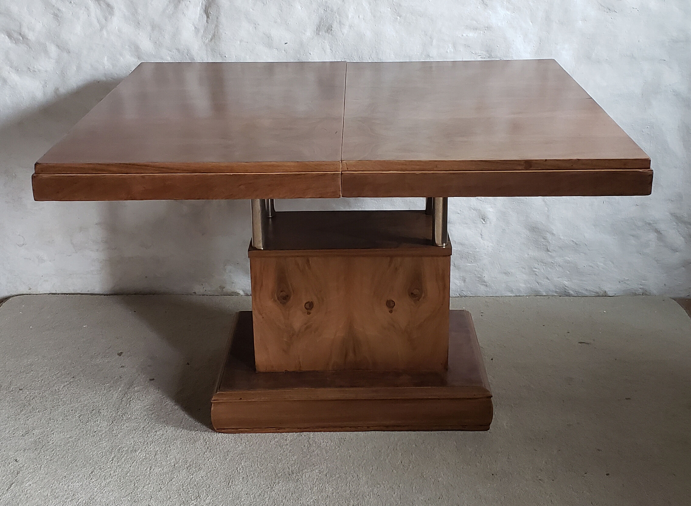 Walnut art-deco table