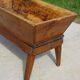 Rustic kneading trough in solid oak, removable lid and base.