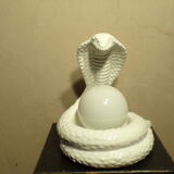 Vintage ceramic cobra lamp