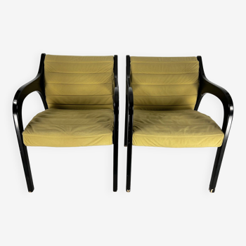 Paire de fauteuils lounge Vivalda du milieu du siècle par Claudio Salocchi pour Sormani. années 1960