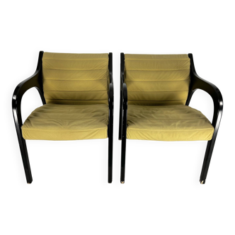 Mid-Century pair of Vivalda lounge chairs by Claudio Salocchi for Sormani. 1960s