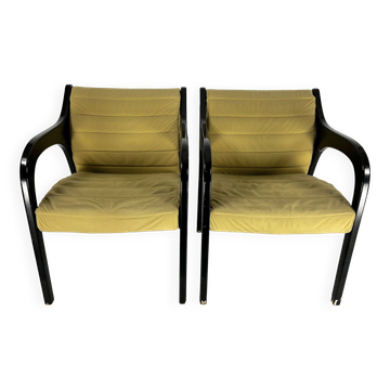 Paire de fauteuils lounge Vivalda du milieu du siècle par Claudio Salocchi pour Sormani. années 1960