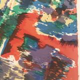 Aflred manessier, country joy, 1975. original signed lithograph