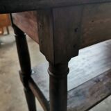 Draper table, oak wood console