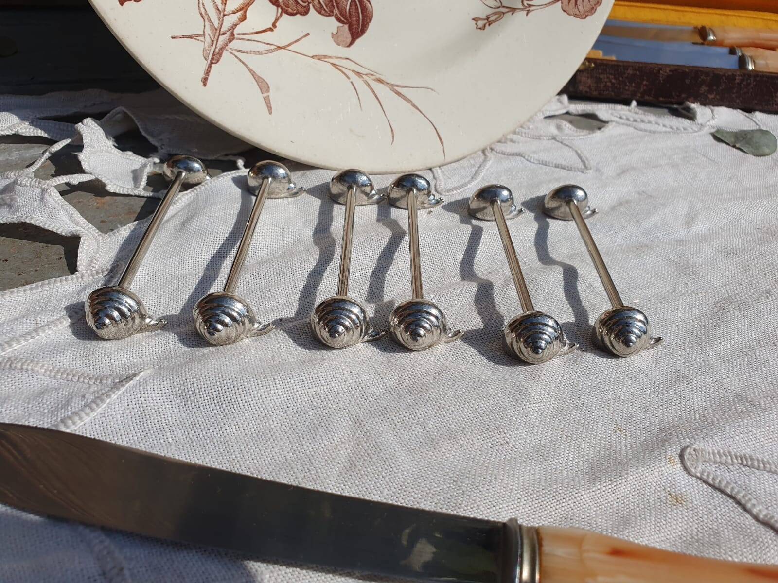 expensive silver metal snail door