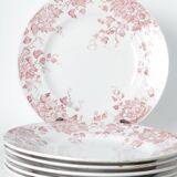 Assiettes plates terre de fer St Amand et Hamage