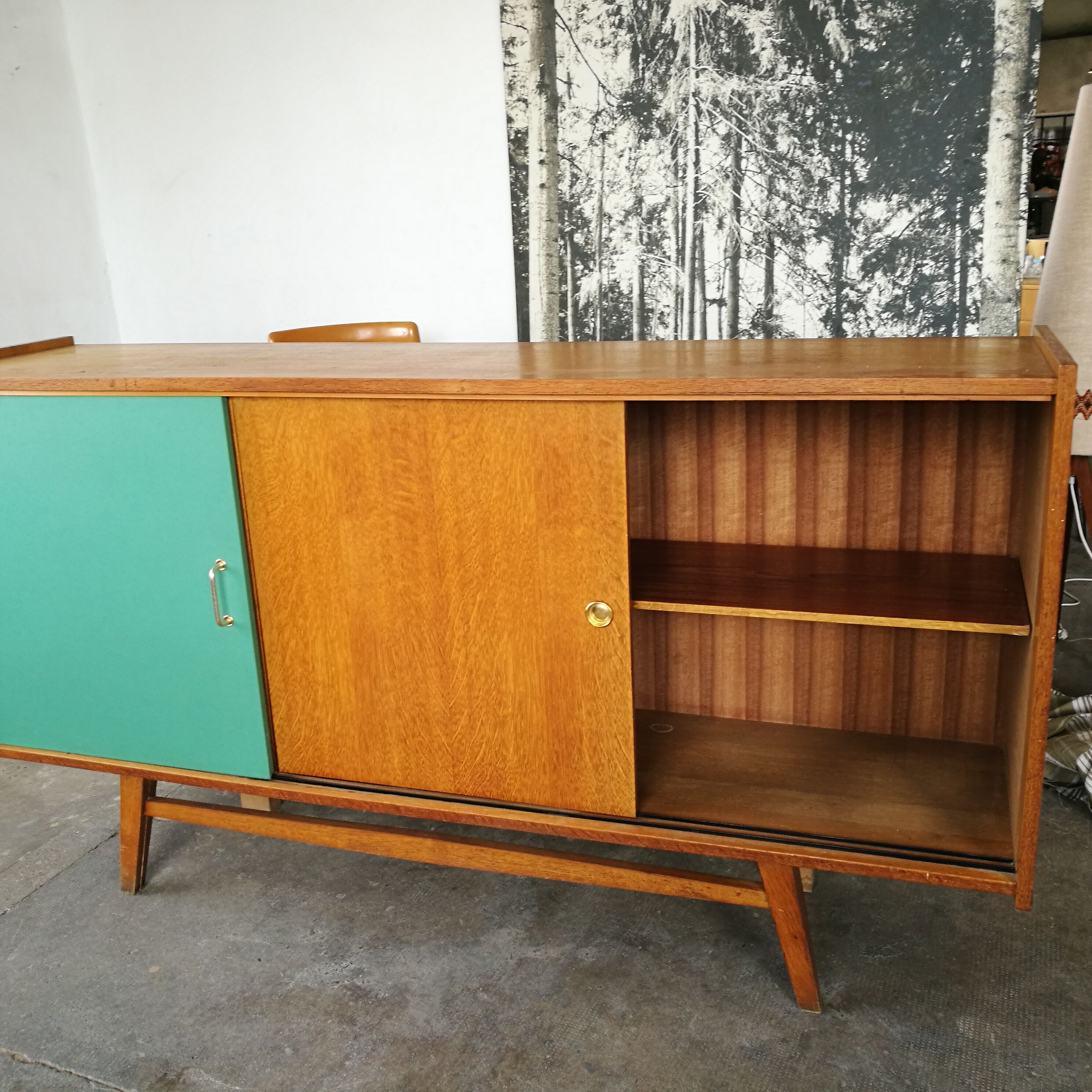 Vintage oak enfilade