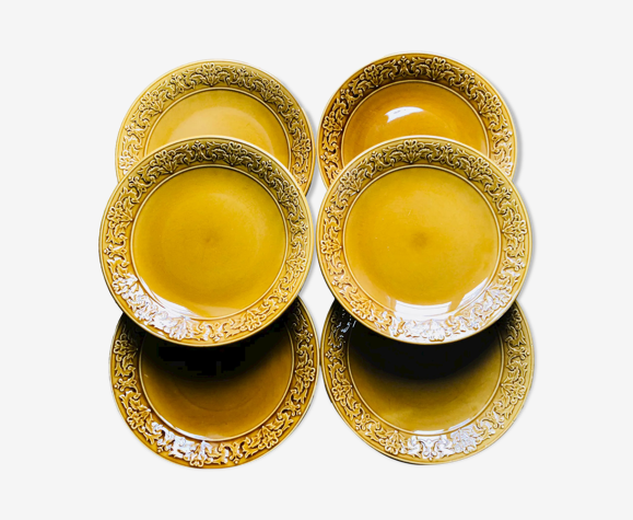 Assiettes miel Gien
