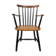 Danish spindle teak armchair, 1950s