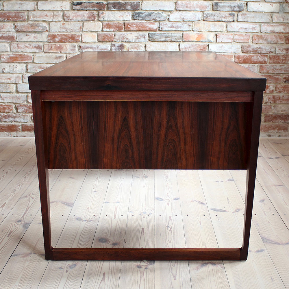 Mid-Century Modern Rosewood Executive Desk by Kai Kristiansen, Model 70, 1950s