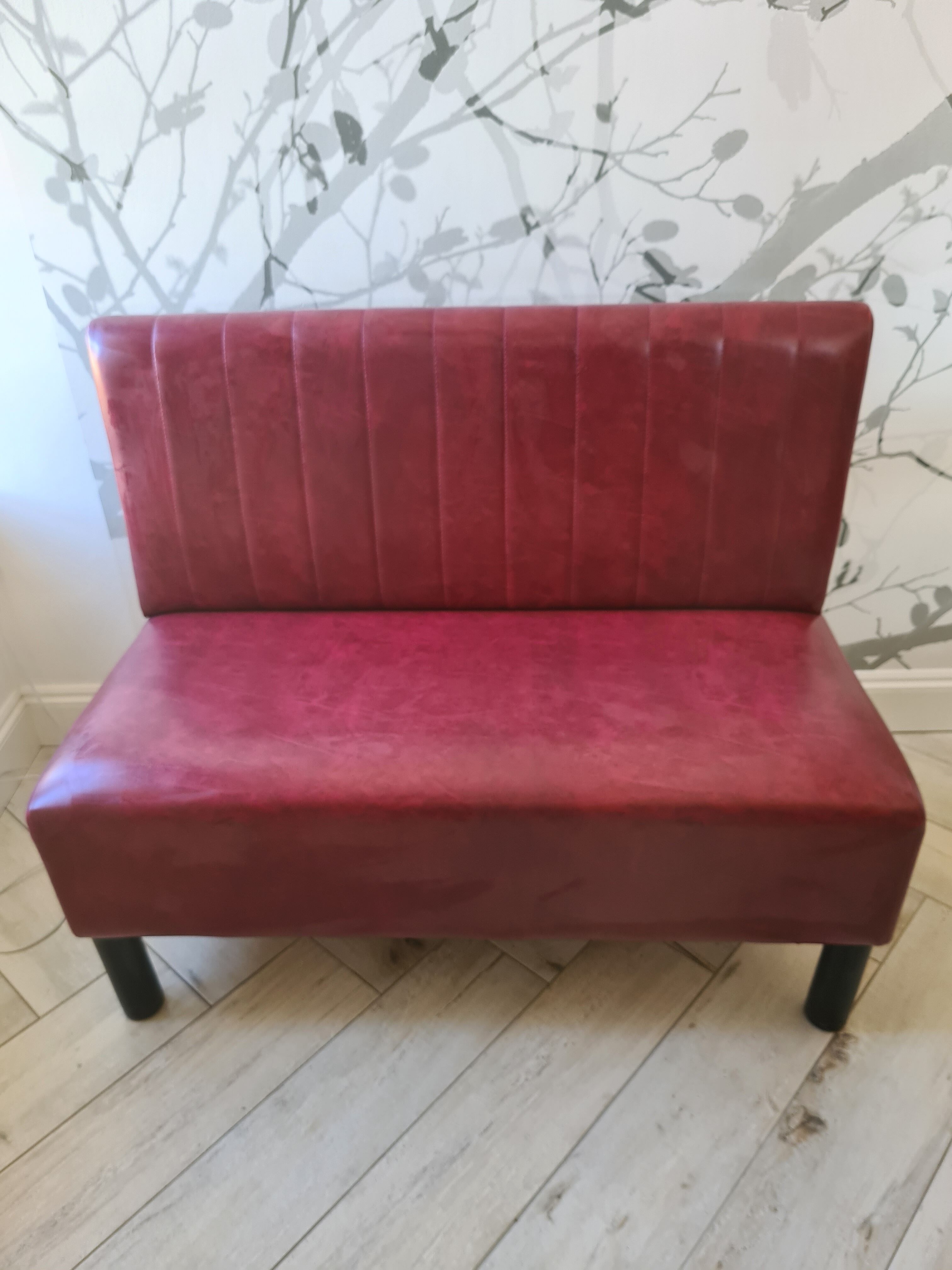 2 benches of bistro imitation leather