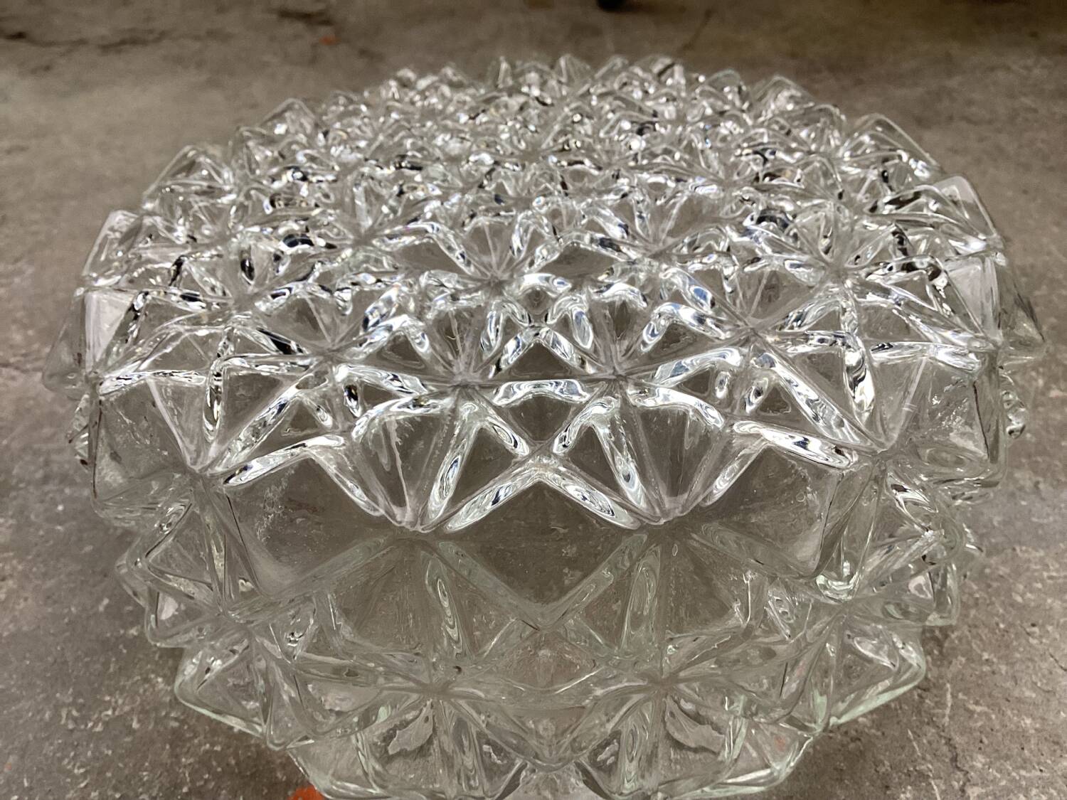 Vintage glass ceiling light