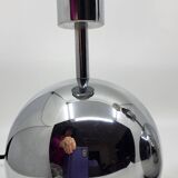 Paire de lampes boule, à poser en inox chromé Vintage
