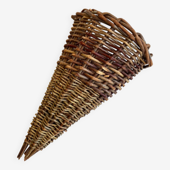 Panier cornet en osier