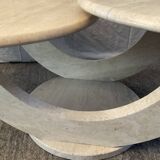 Travertine coffee table from the 70s