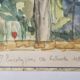 Watercolour 1981 "The Eucalyptus of Kelinda", signed S. Zurich and framed.