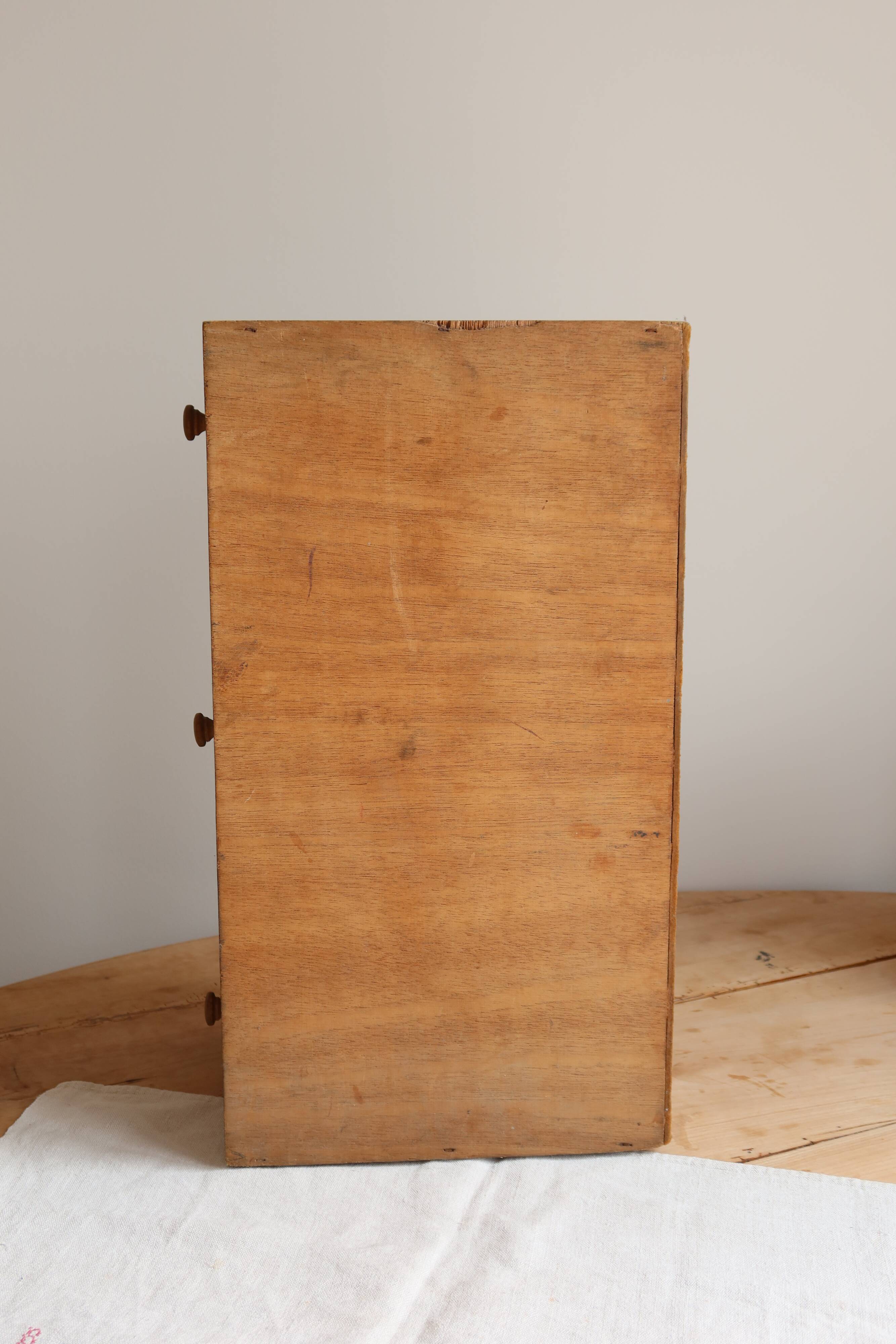 Antique wooden drawer unit