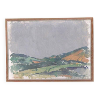 Swedish Oil on Canvas – “Valley” by Gustav-Adolf Johansson