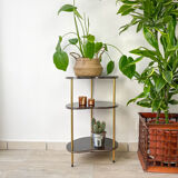 Bean shelf in formica and brass 50s/60s