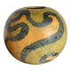 Large round terracotta vase