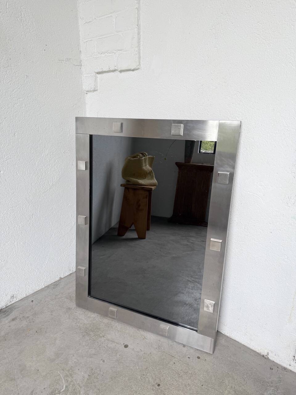 Chrome mirror from the 1970s.