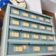 Piece of vintage industrial workshop furniture