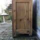 Old retro vintage chest of drawers 3 drawers wooden crude façade oak