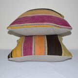 Vintage pillow store contemporary kilim turkish striped pillow covers, set of 2 ak619