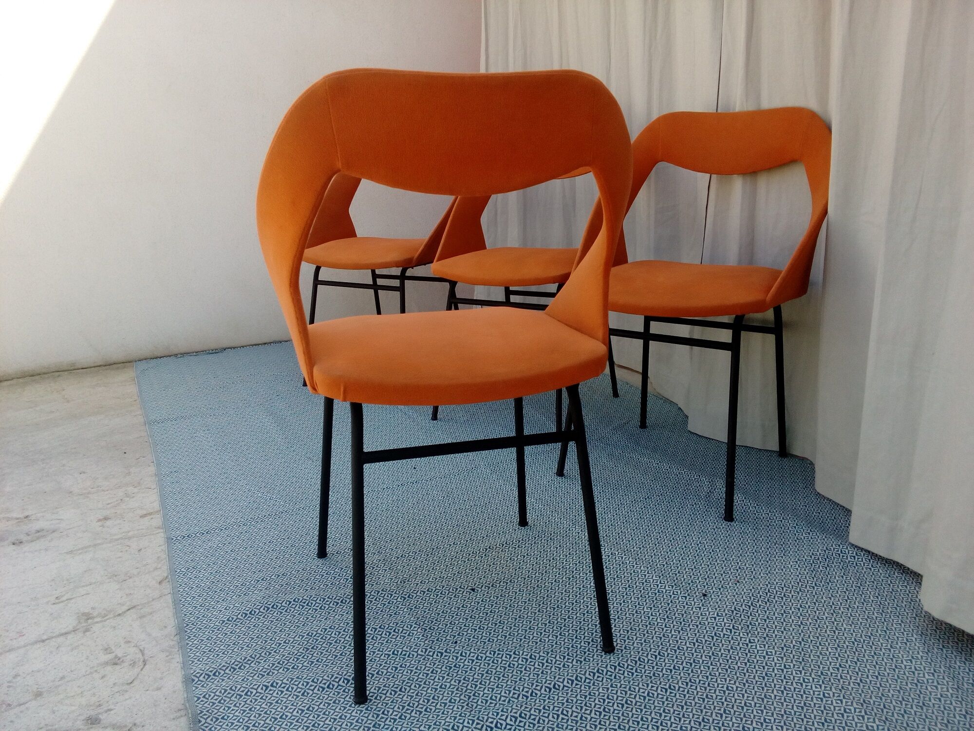Design chairs Louis Paolozzi vintage 50s