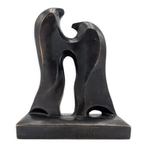 sculpture deux ours en