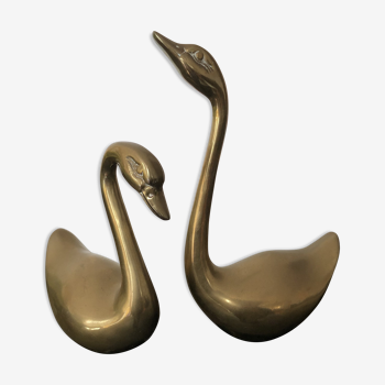 Brass swans